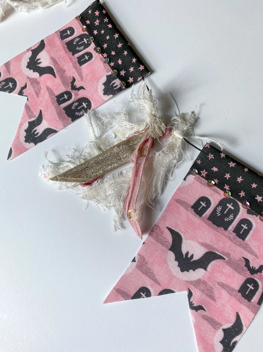 Pink Bat Garland