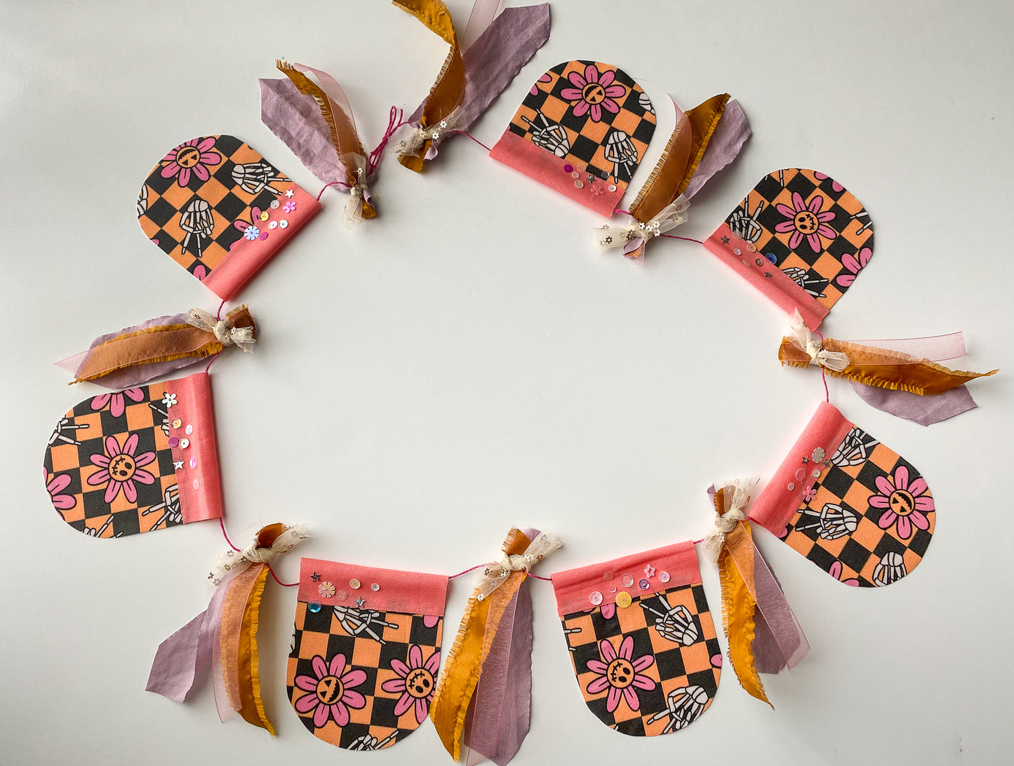 Pumpkin Flower Garland