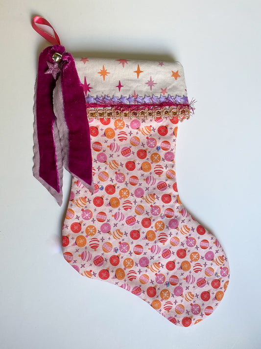 “Bejeweled” Christmas Stocking