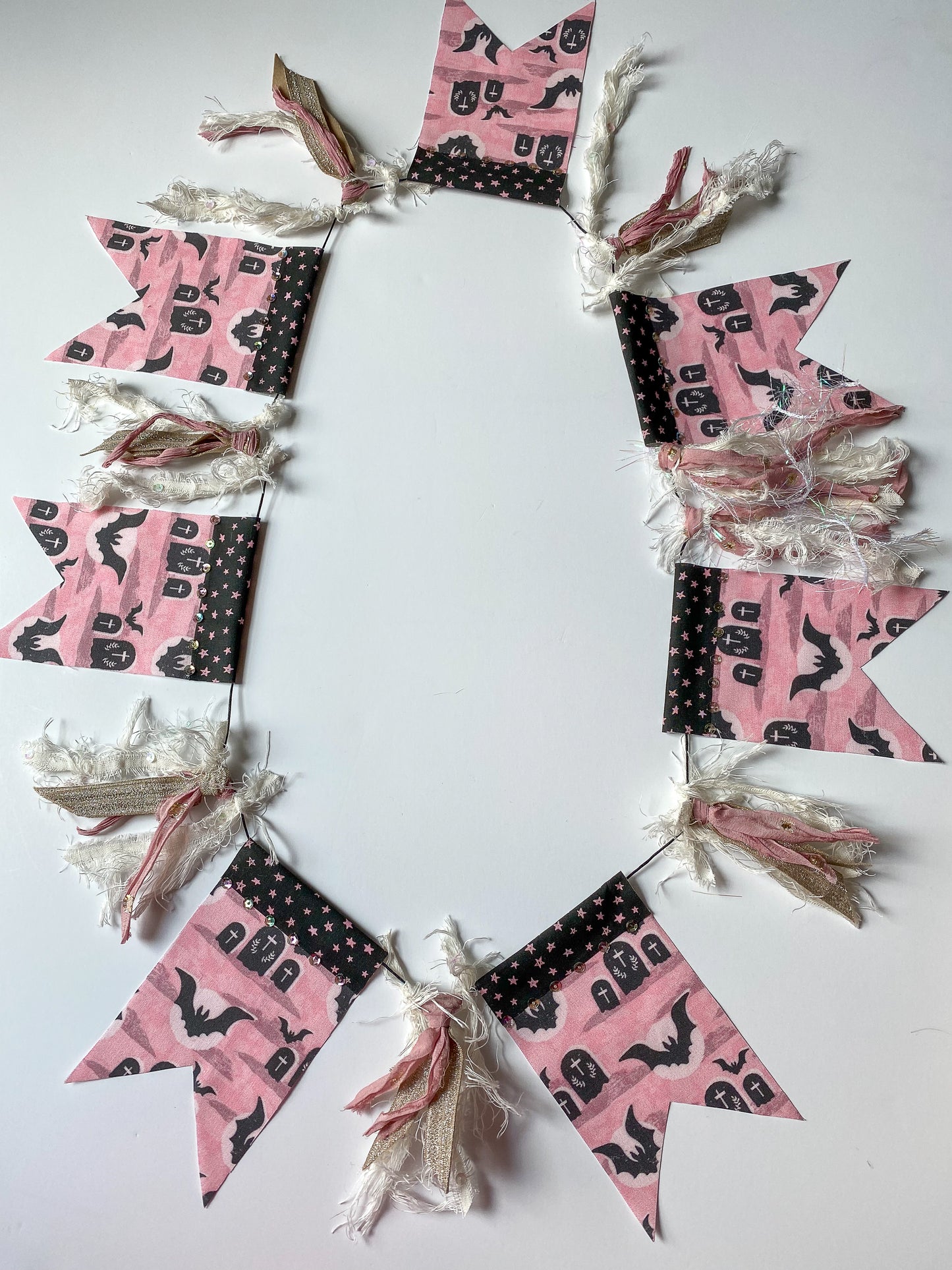 Pink Bat Garland