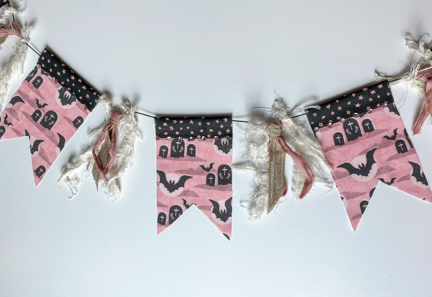 Pink Bat Garland