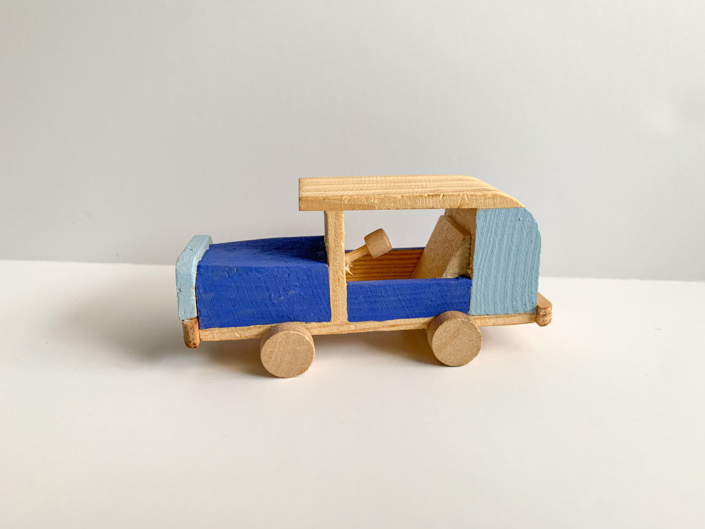 Wooden Toy Vintage Car