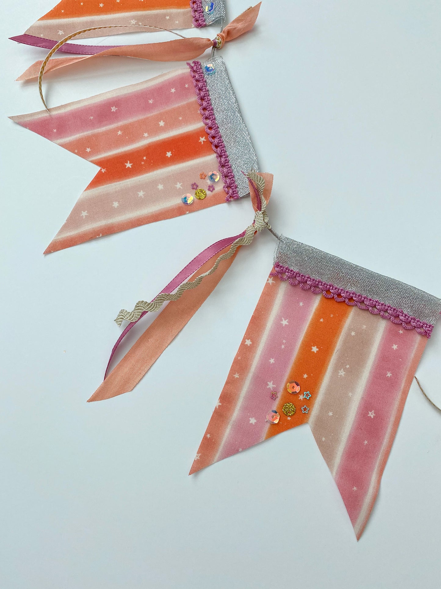 Striped Star Garland