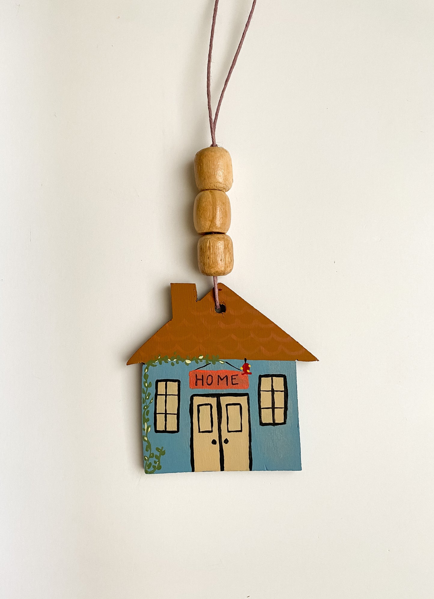 Wooden House Wall Hanging