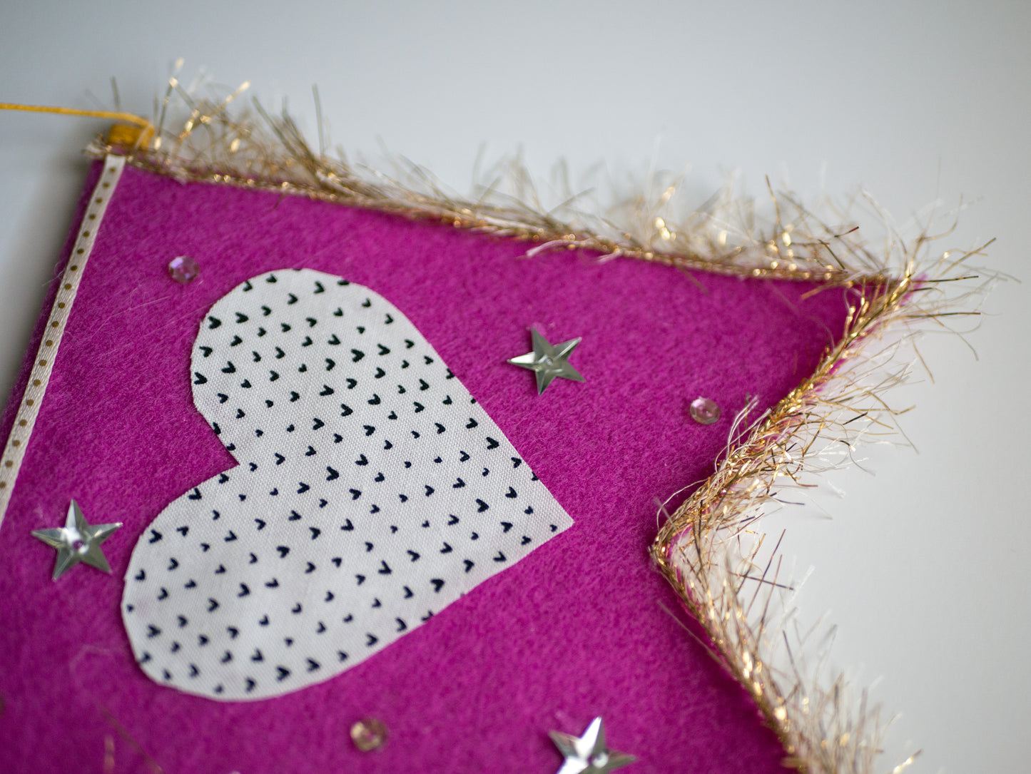 Bright Heart Felt Wall Hanging