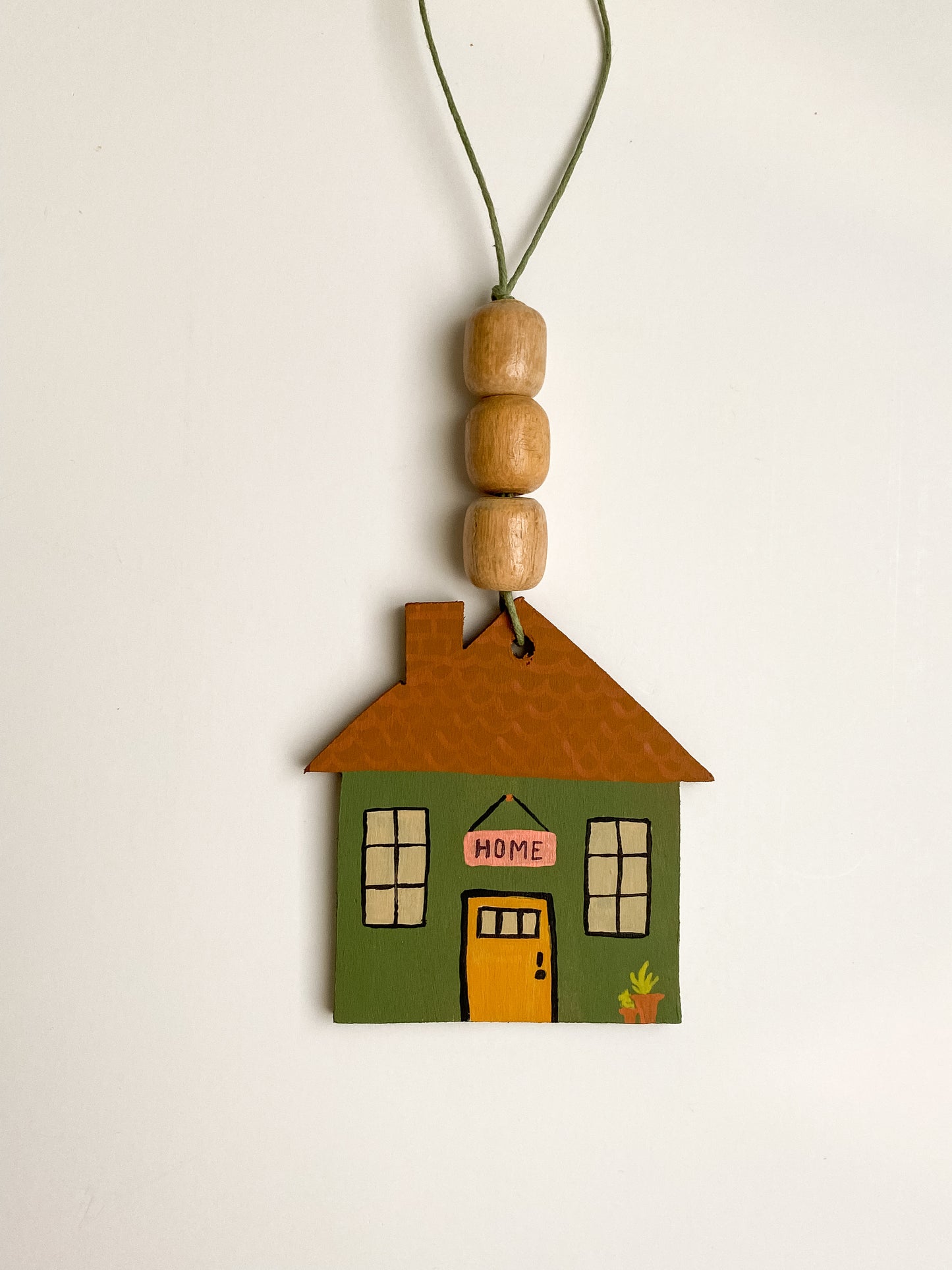 Wooden House Wall Hanging