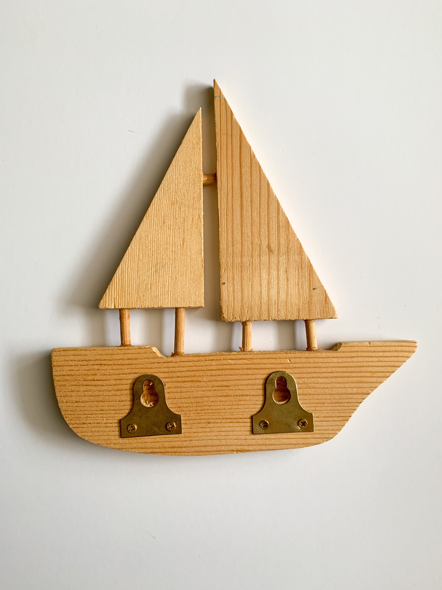 Wooden Sail Boat Wall Decor