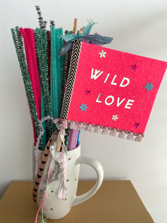 Wild Love Flag Wand