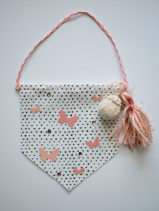 Butterfly Hearts Wall Hanging