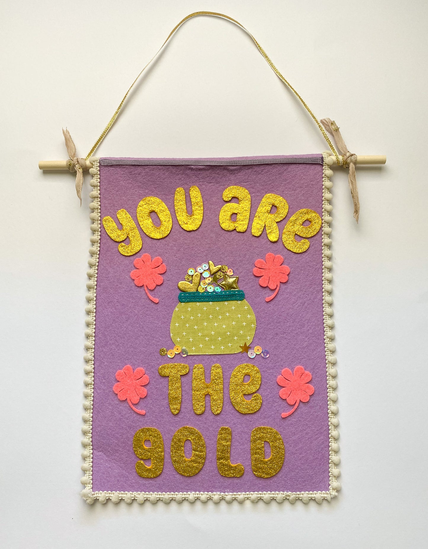 You Are The Gold Banner - Purple