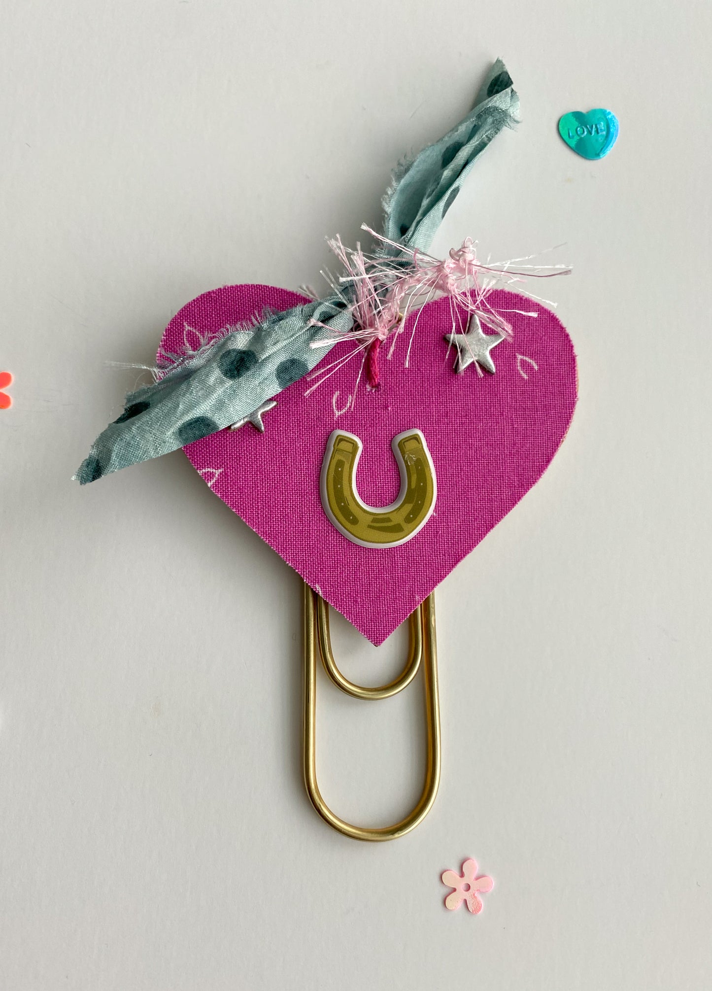 Small Heart Paper Clip Tag