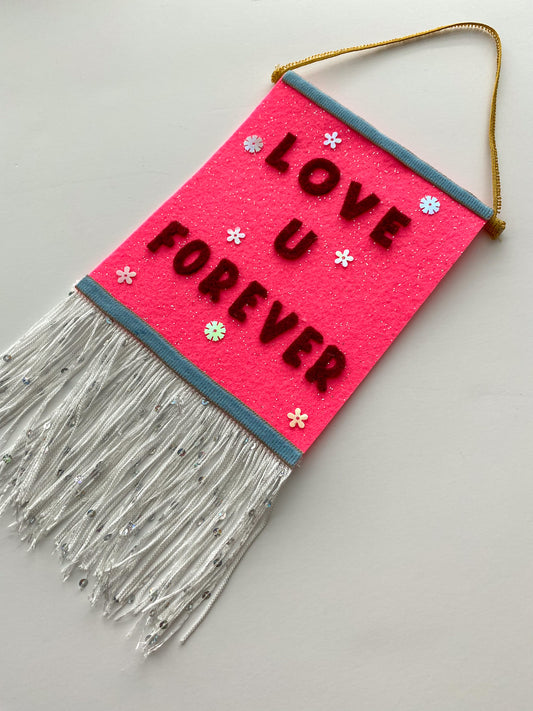 Love U Forever Wall Hanging