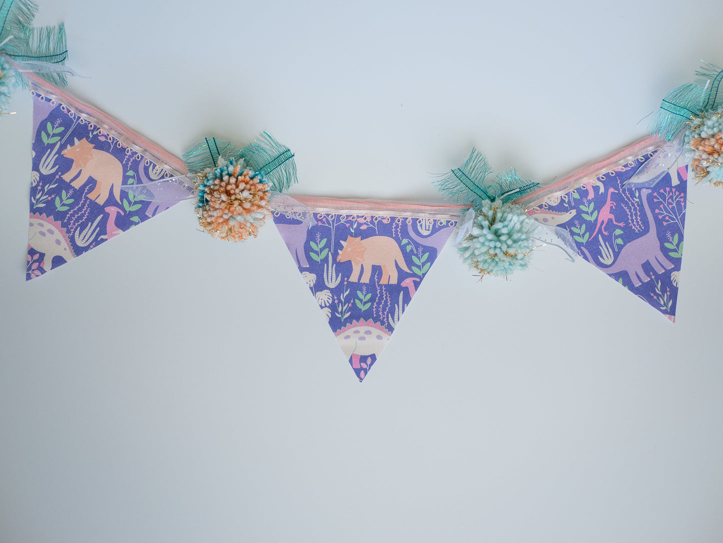 Dinosaur Pom Garland