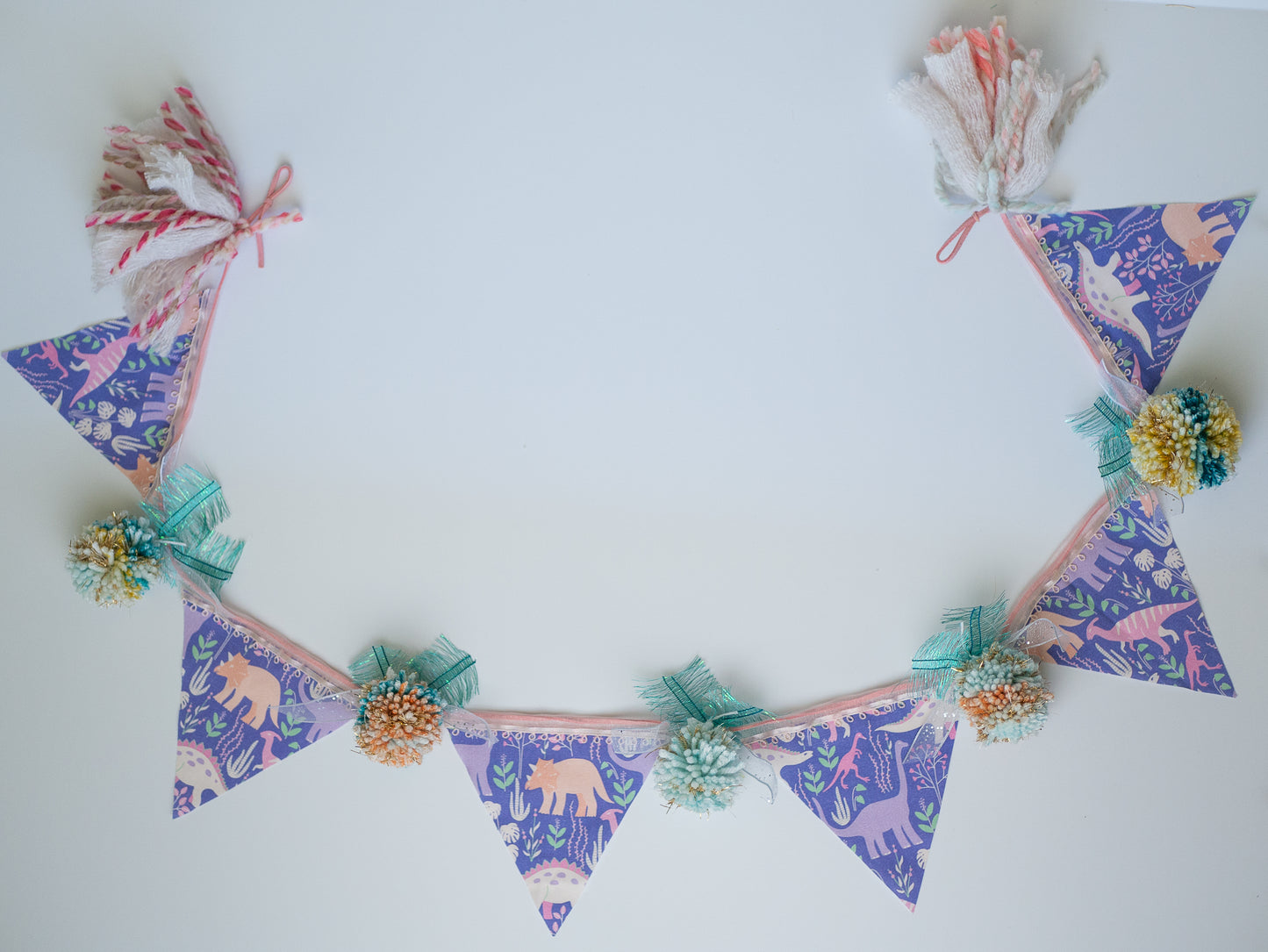 Dinosaur Pom Garland